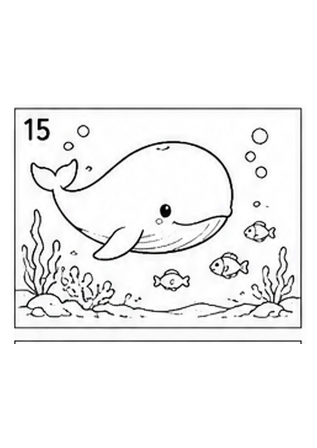 Under the Sea Printable Colouring Book — Ocean Life Illustrations