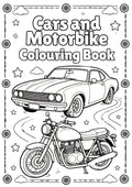 Car and Motorbikes Colouring Book 🚗🏍️