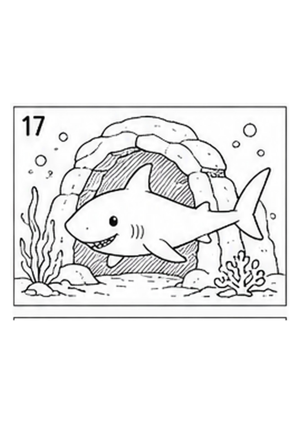 Under the Sea Printable Colouring Book — Ocean Life Illustrations