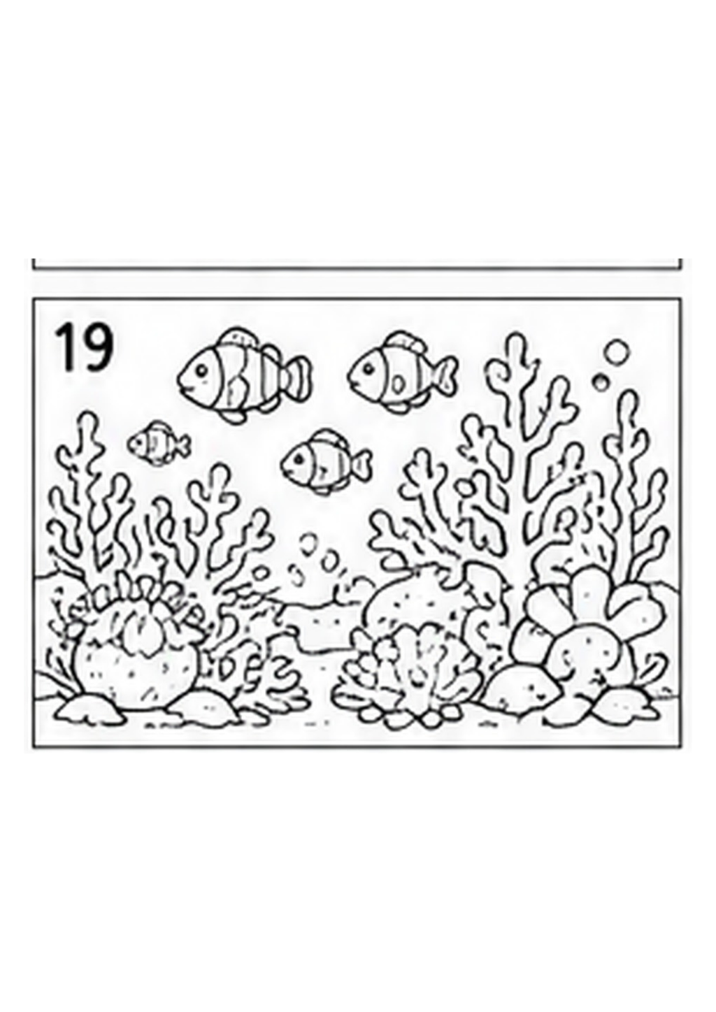 Under the Sea Printable Colouring Book — Ocean Life Illustrations