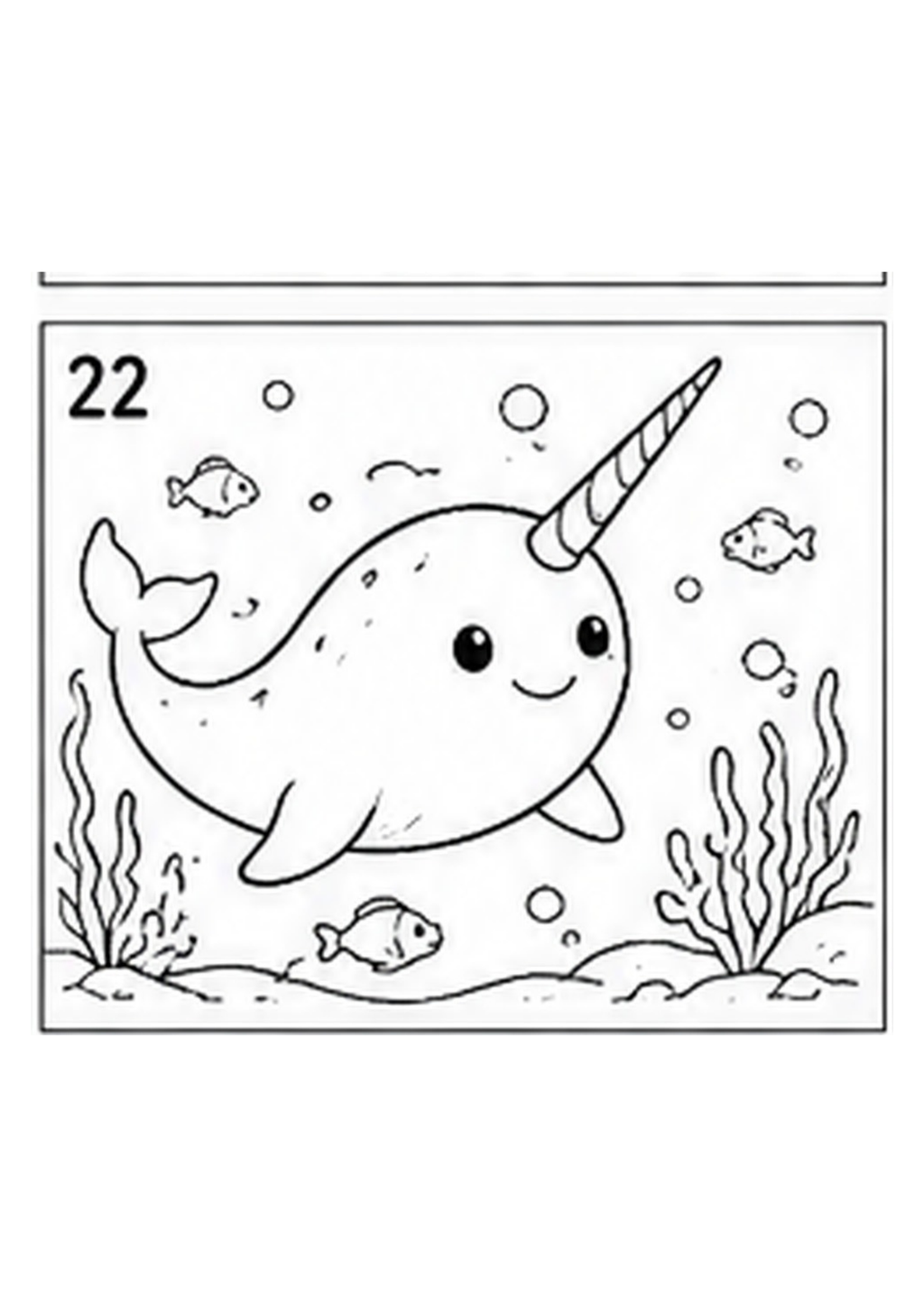 Under the Sea Printable Colouring Book — Ocean Life Illustrations