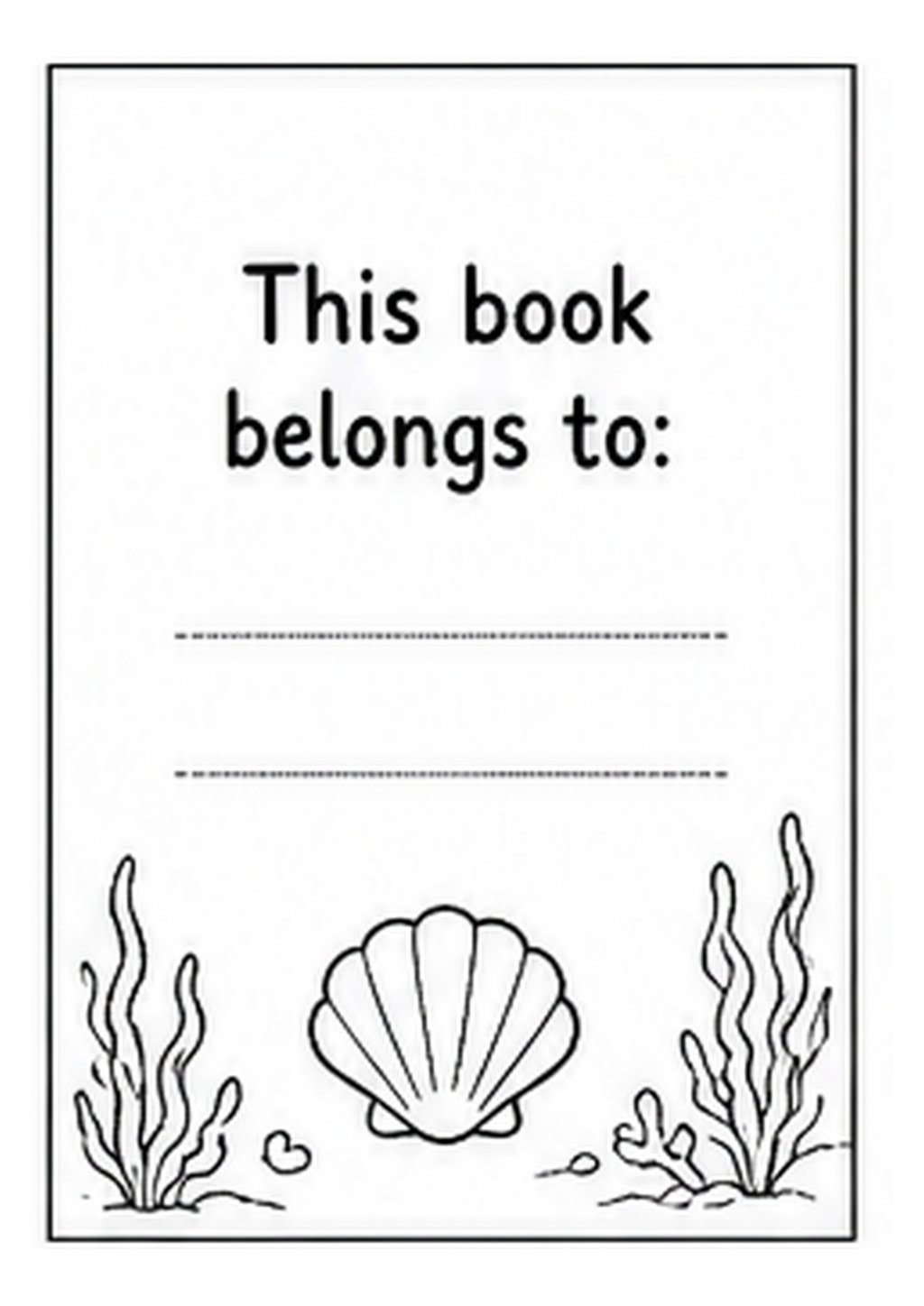 Under the Sea Printable Colouring Book — Ocean Life Illustrations