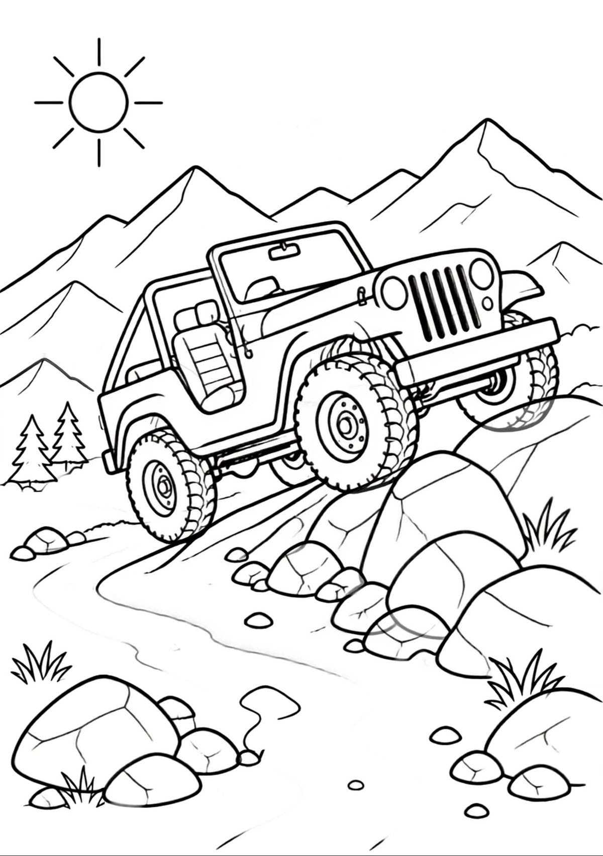 Car and Motorbikes Colouring Book 🚗🏍️