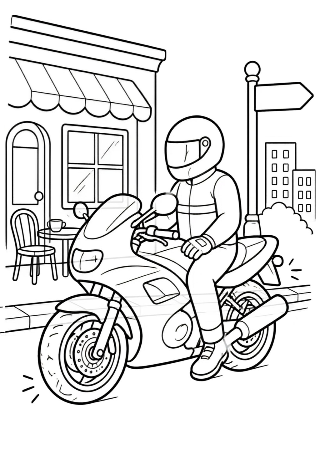 Car and Motorbikes Colouring Book 🚗🏍️