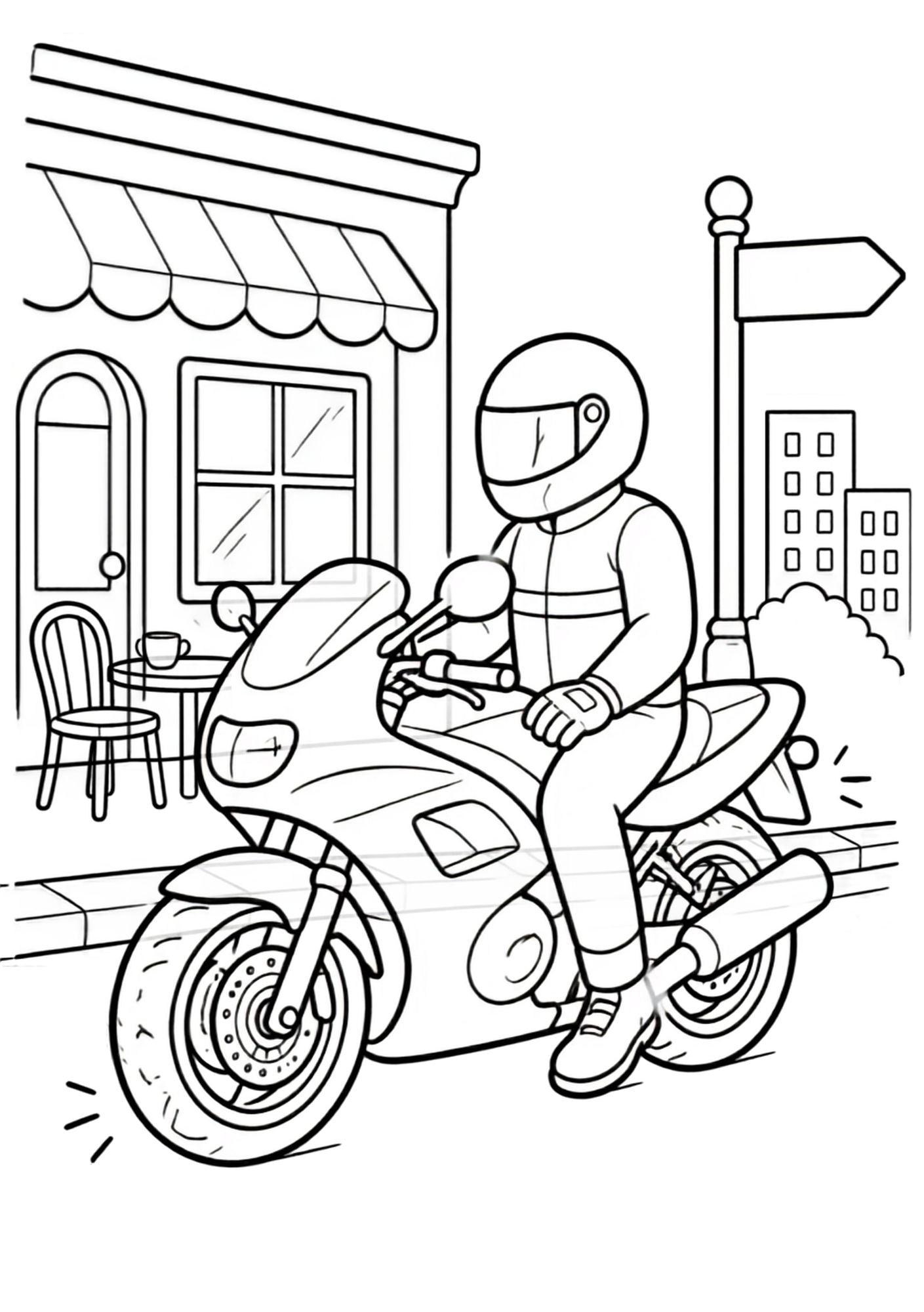 Car and Motorbikes Colouring Book 🚗🏍️