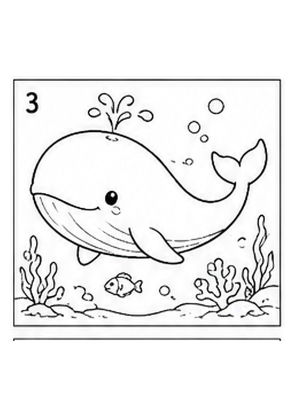 Under the Sea Printable Colouring Book — Ocean Life Illustrations