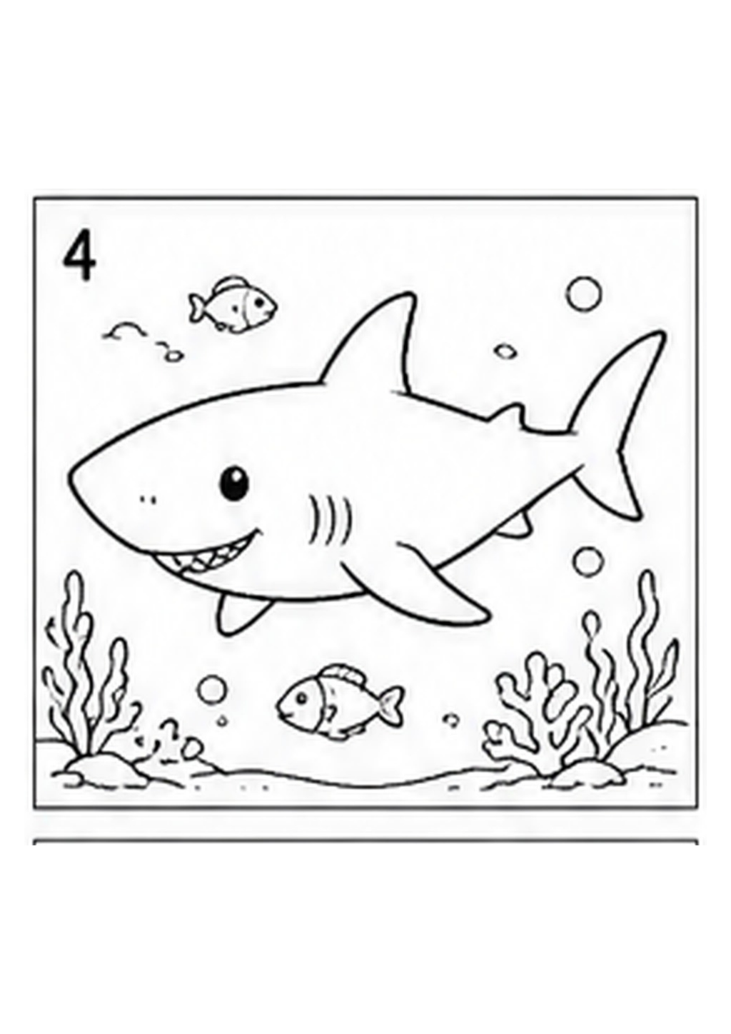 Under the Sea Printable Colouring Book — Ocean Life Illustrations