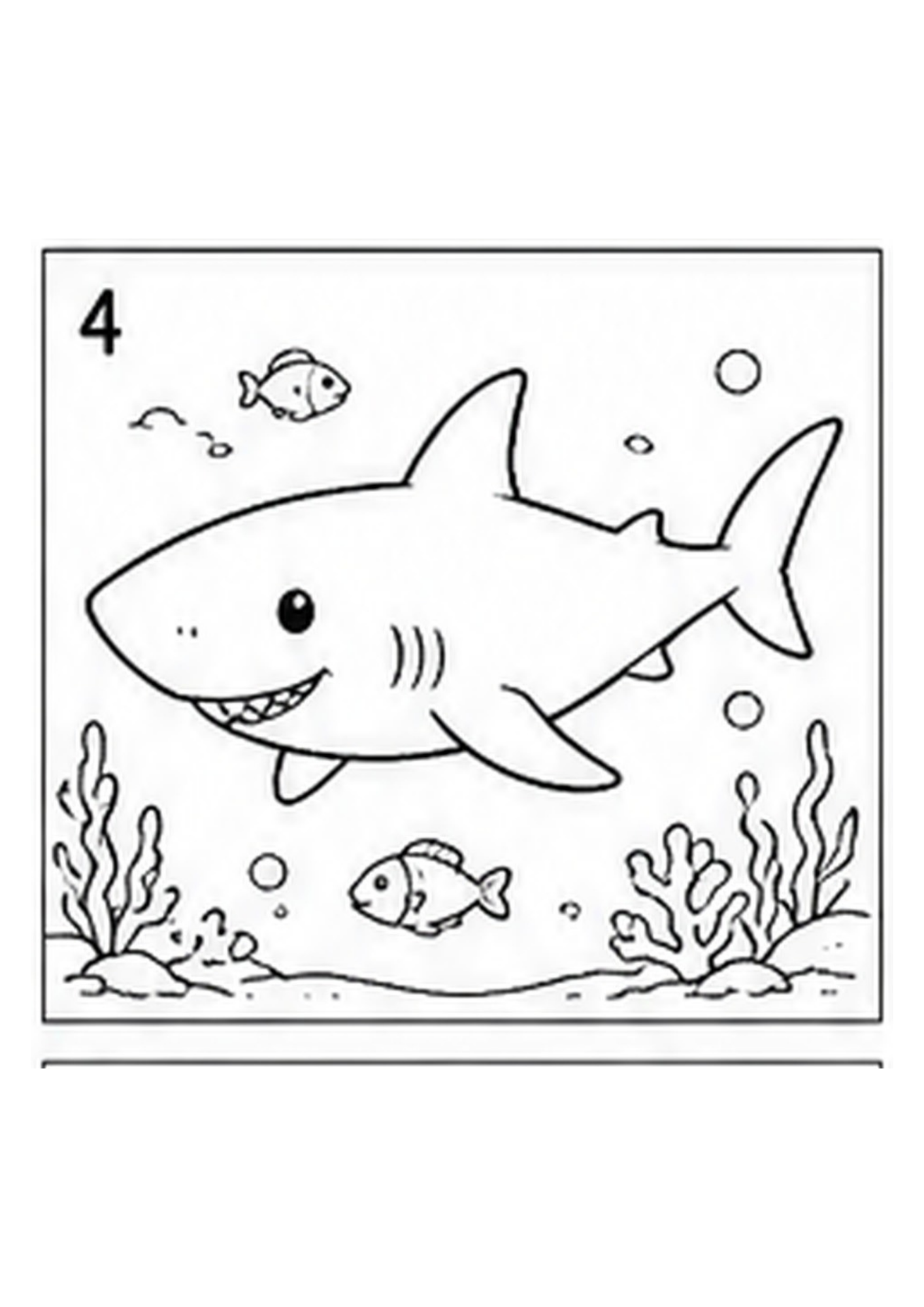 Under the Sea Printable Colouring Book — Ocean Life Illustrations