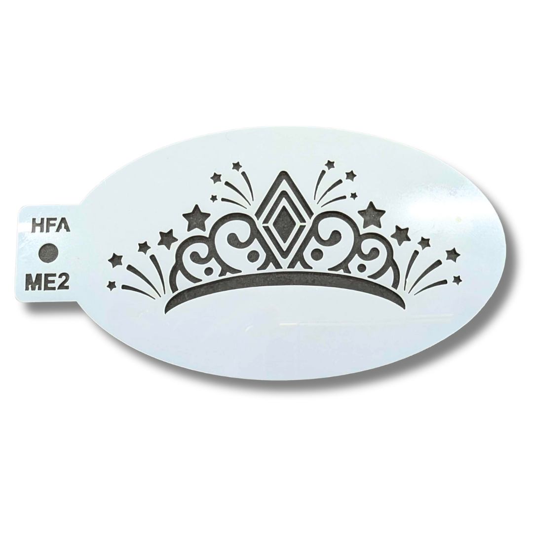Festival Queen Face Painting Stencil