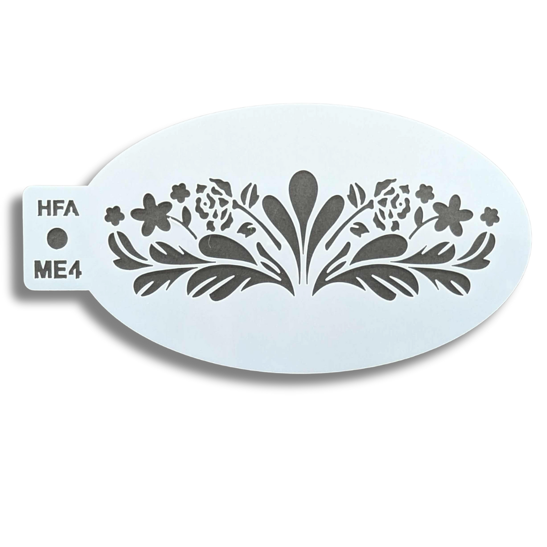 Flower Fairy Face Painting Stencil