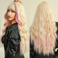 Highlight Curly Wig with Bangs