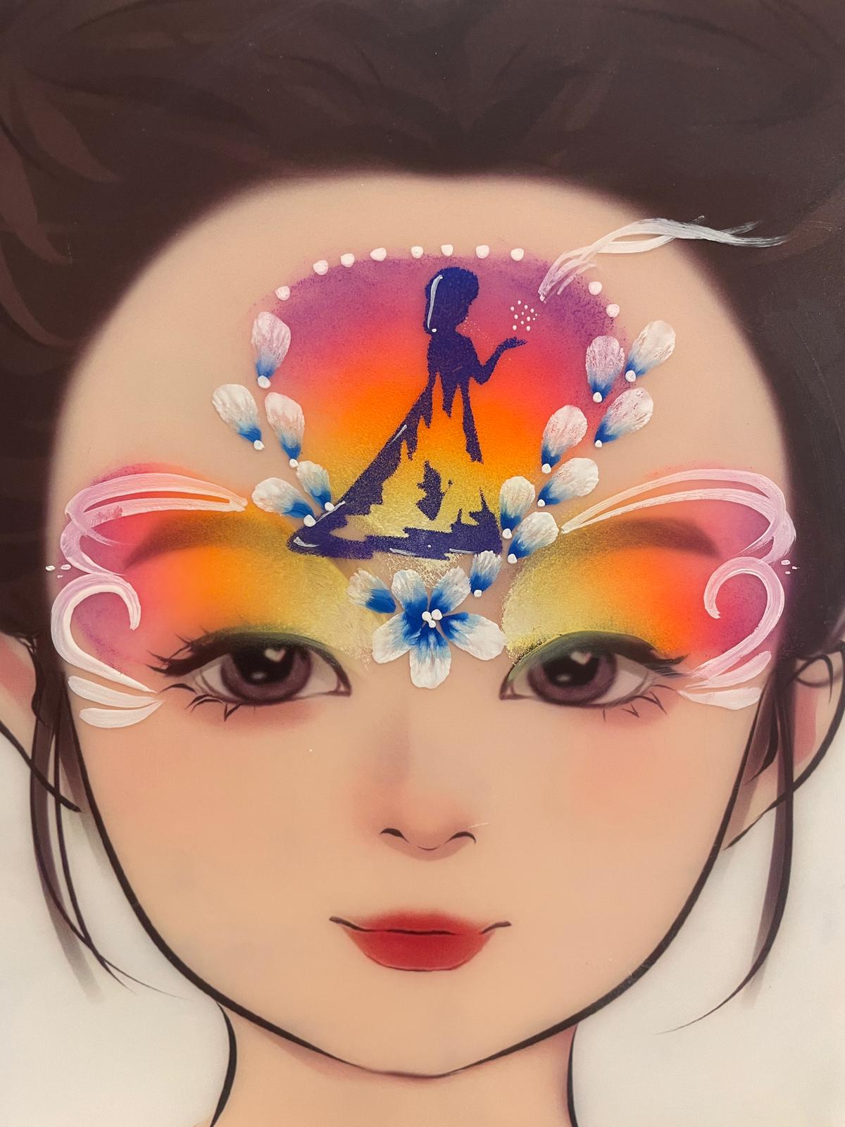 Frozen Wonder Face Painting Stencil