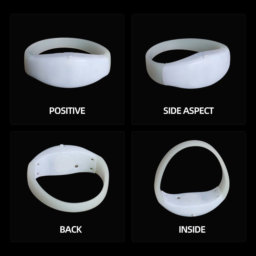 Party Supplies Decorations Wedding Sound Activated LED Wristband for Party(50 Pack)