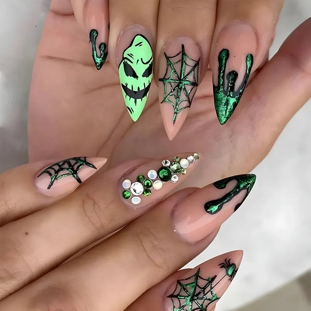 Purple Almond Press-On Nails