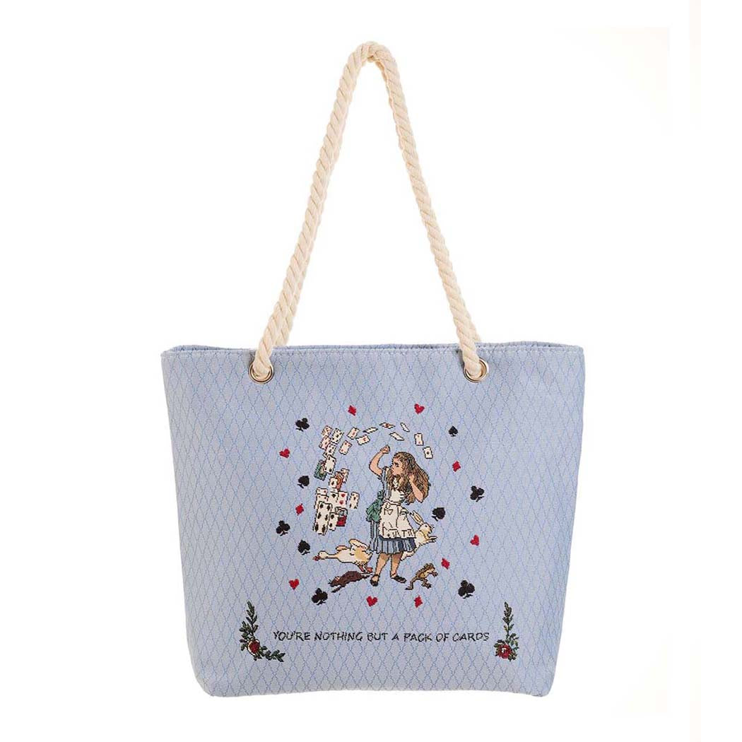 Alice in Wonderland Tea Party - Rope Tote