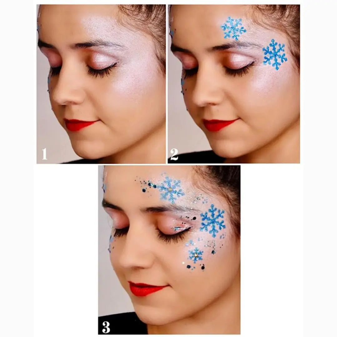 Snow Effect 2.0 Face Painting Stencil