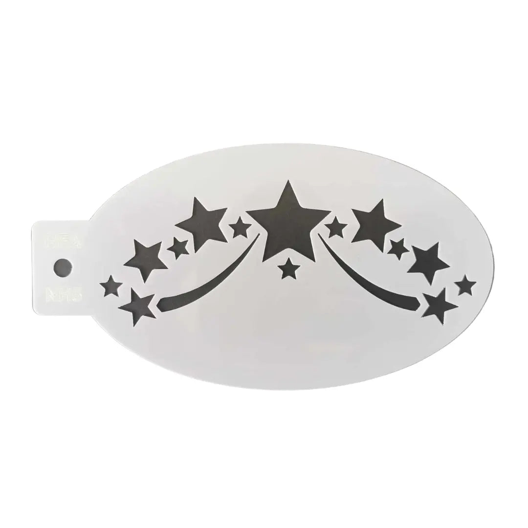Shooting Stars Face Painting Stencil