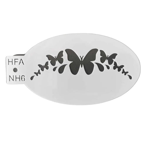 Butterfly Crown Face Painting Stencil