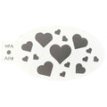 Hearts 2.0 Face Painting Stencil