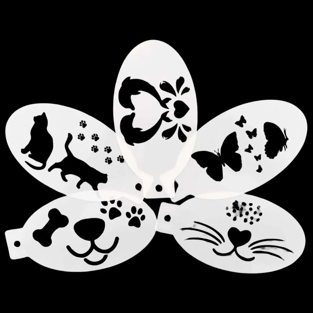 Animals Face Painting Stencil Bundle