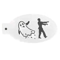 Zombie & Ghost Face Painting Stencil
