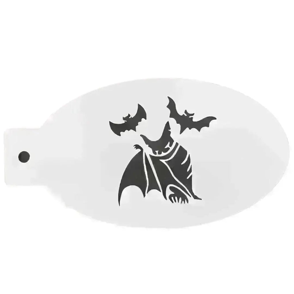 Vampire Bats Face Painting Stencil
