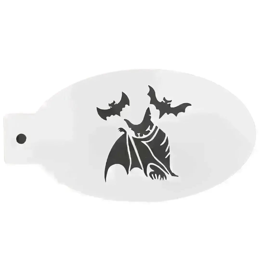 Vampire Bats Face Painting Stencil