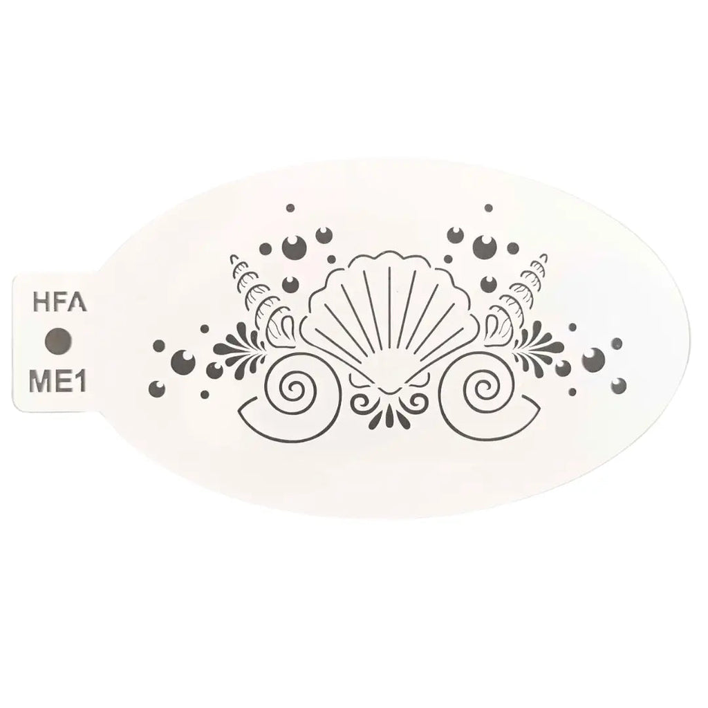 Mermaid Crown 2.0 Face Painting Stencil