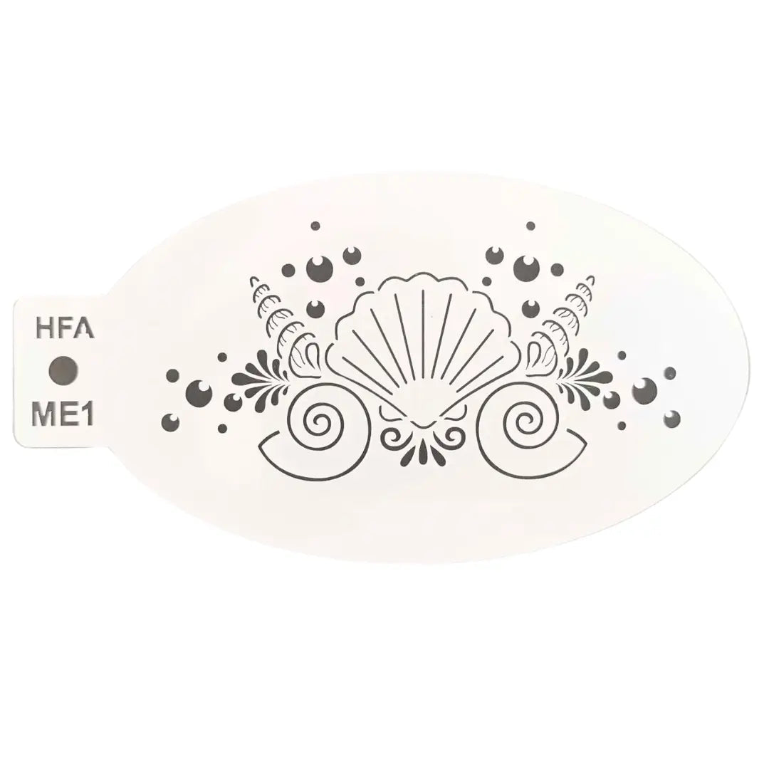 Mermaid Crown 2.0 Face Painting Stencil