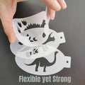 Gears Face Painting Stencil