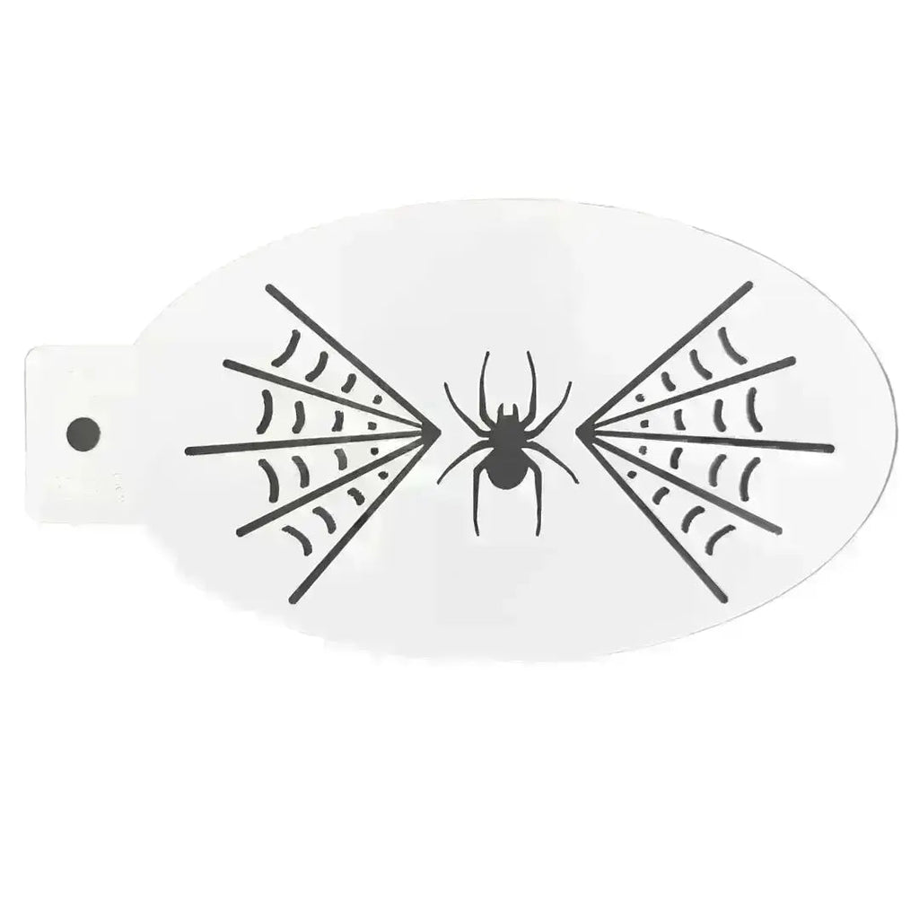 Widow's Web Face Painting Stencil