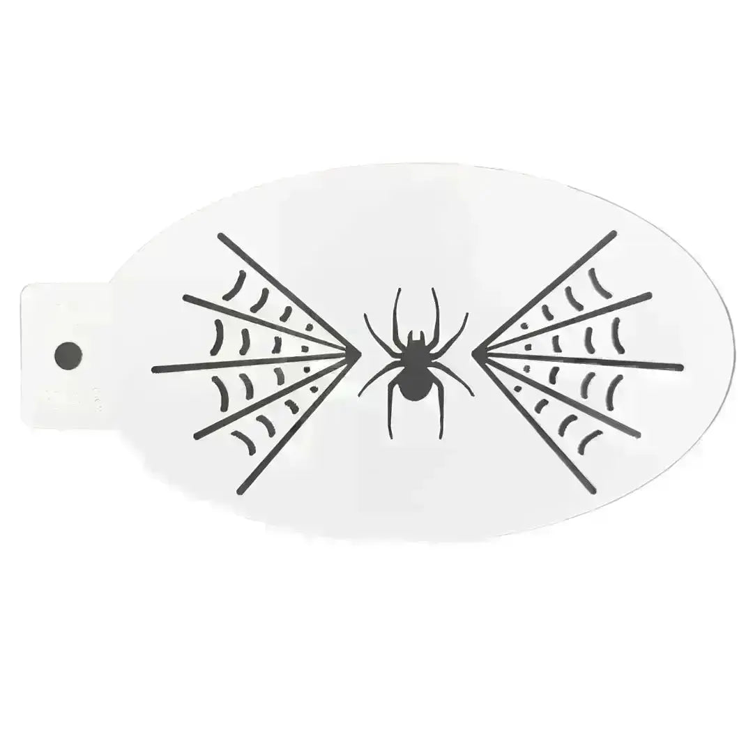 Widow's Web Face Painting Stencil