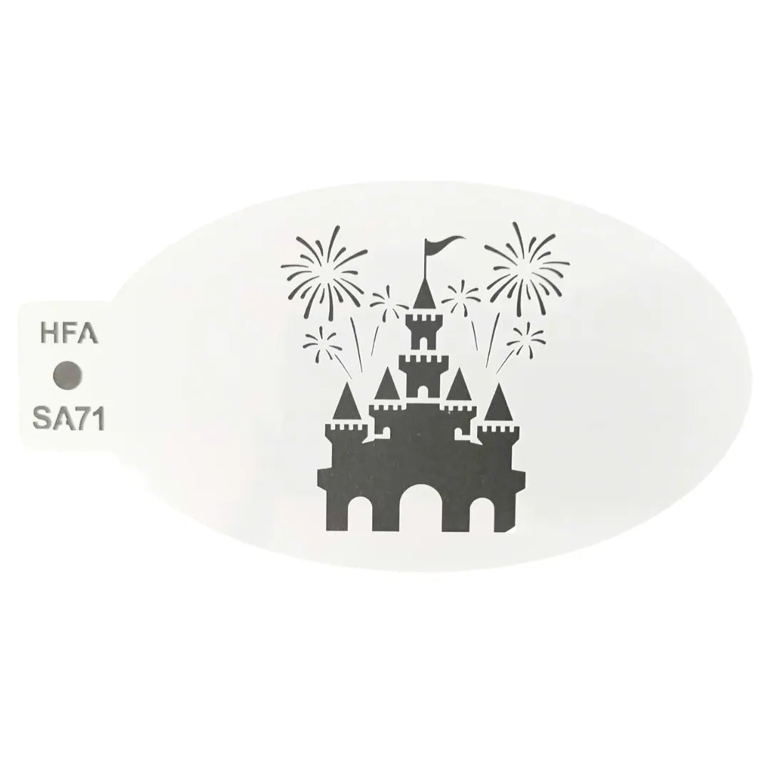 Magic Castle Face Painting Stencil