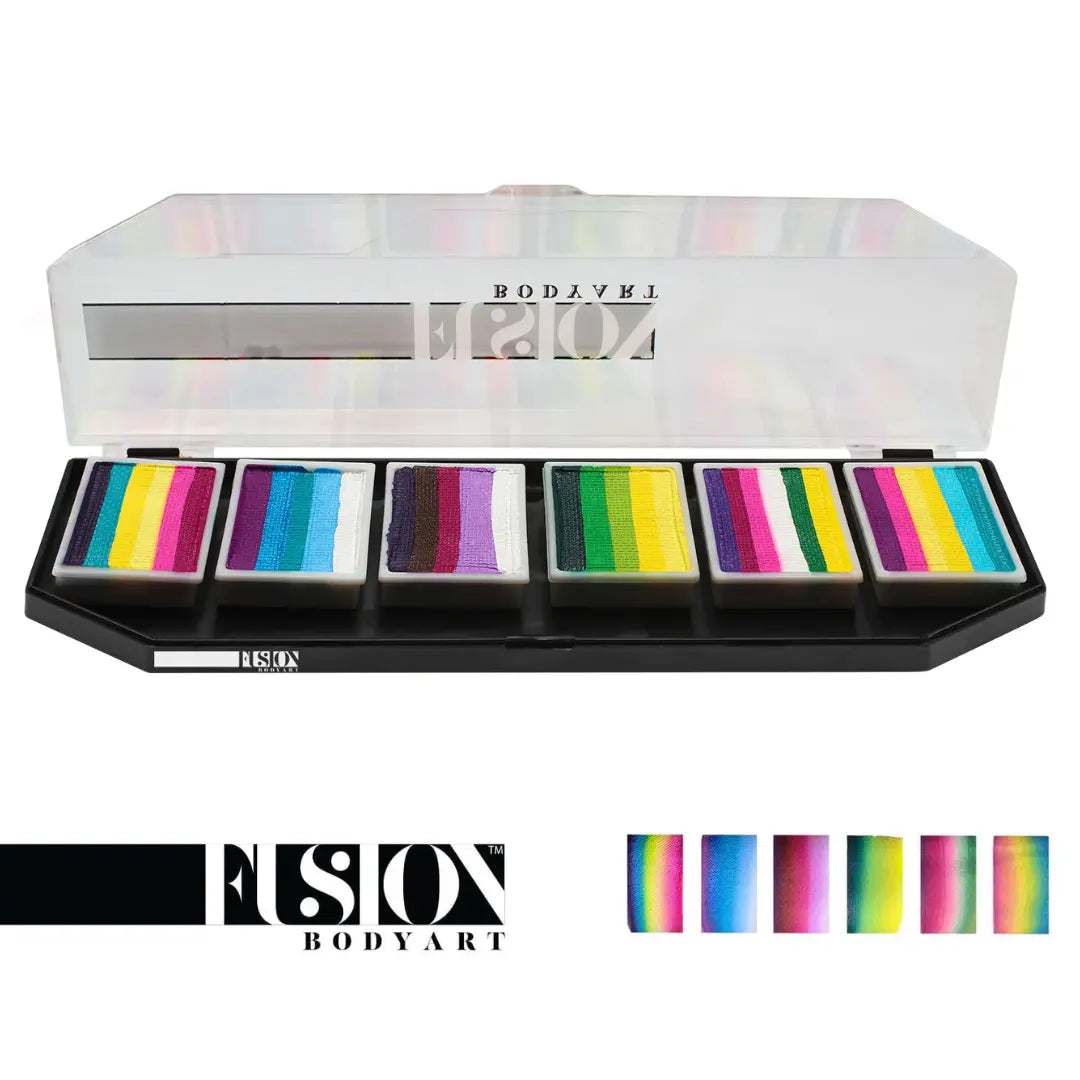 Fusion Body Art Leanne's Pretty Rainbow Face Painting Palette