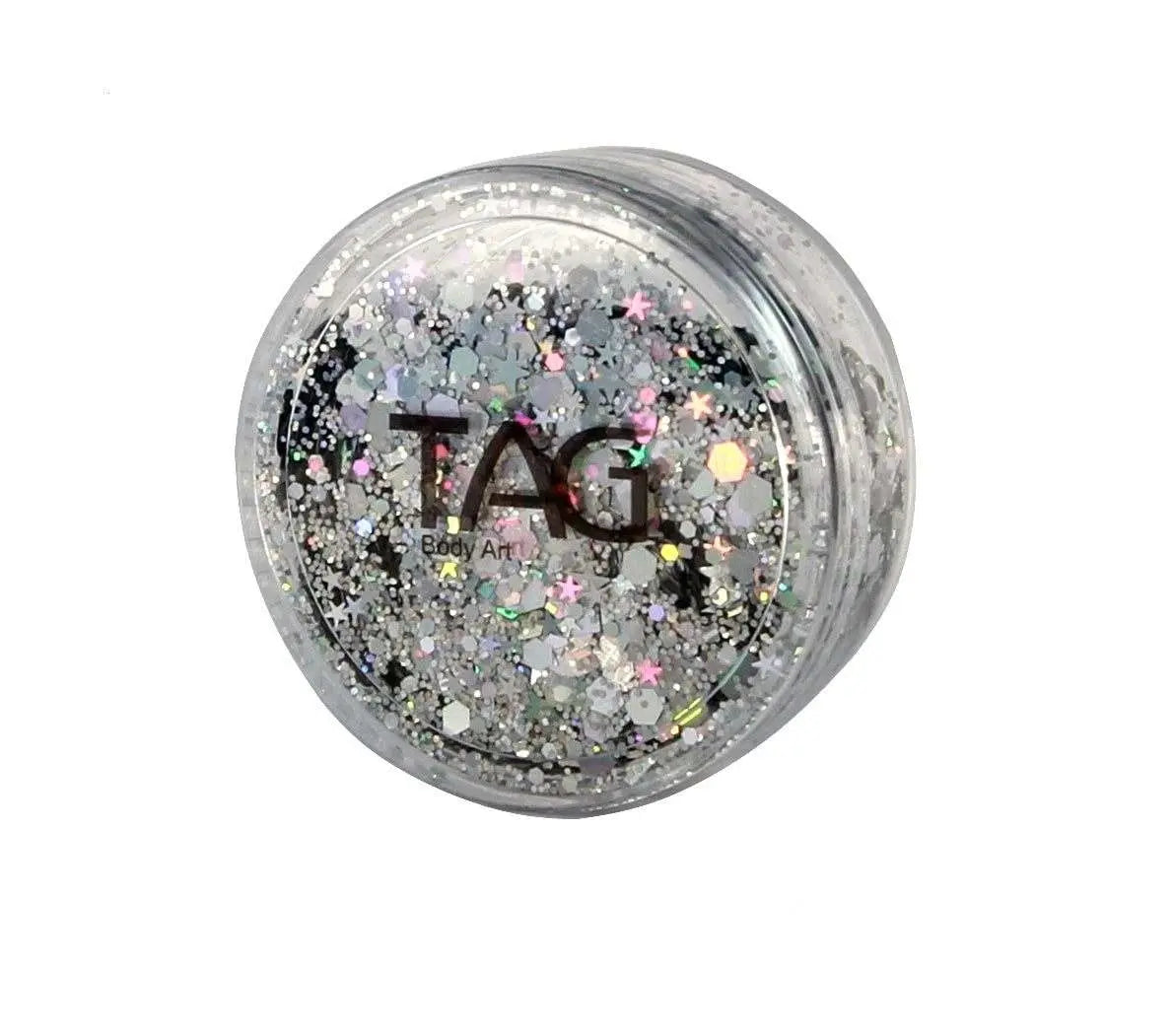 TAG Body Art Holographic Silver Chunky Glitter – 10g