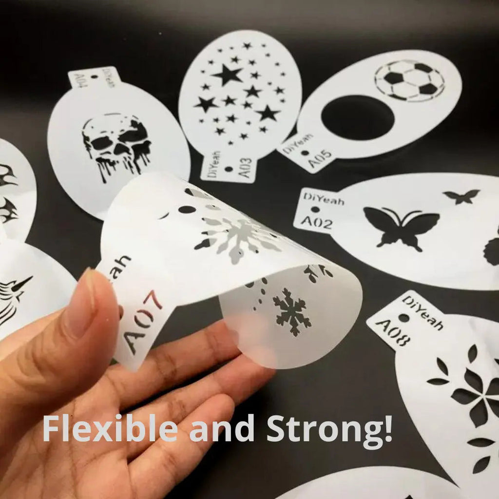 Rough and Tumble Face Painting Stencil Bundle