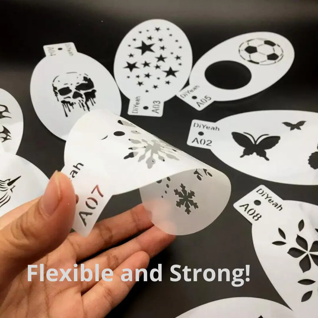 Rough and Tumble Face Painting Stencil Bundle