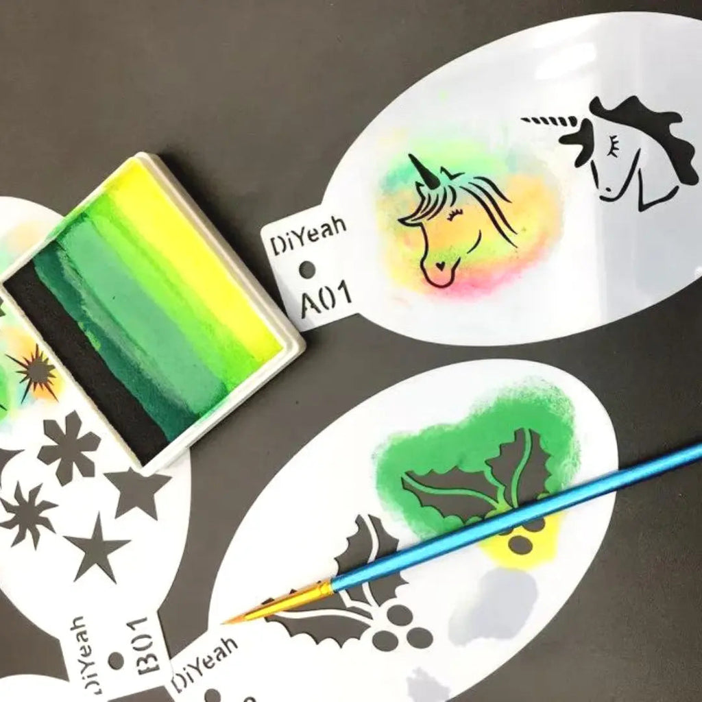 Rough and Tumble Face Painting Stencil Bundle