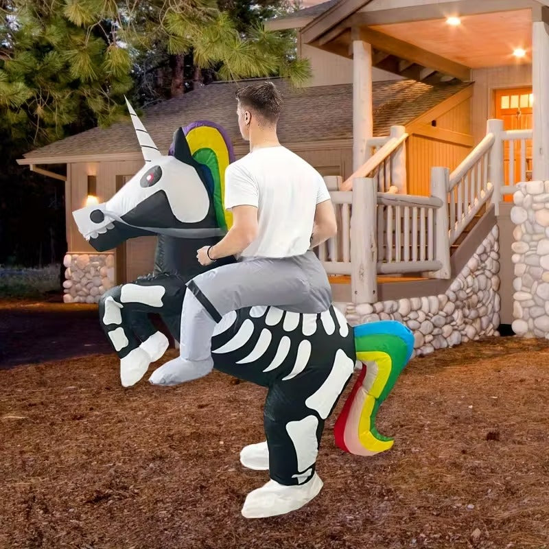 Unicorn Skeleton Costume Halloween Party Outfit