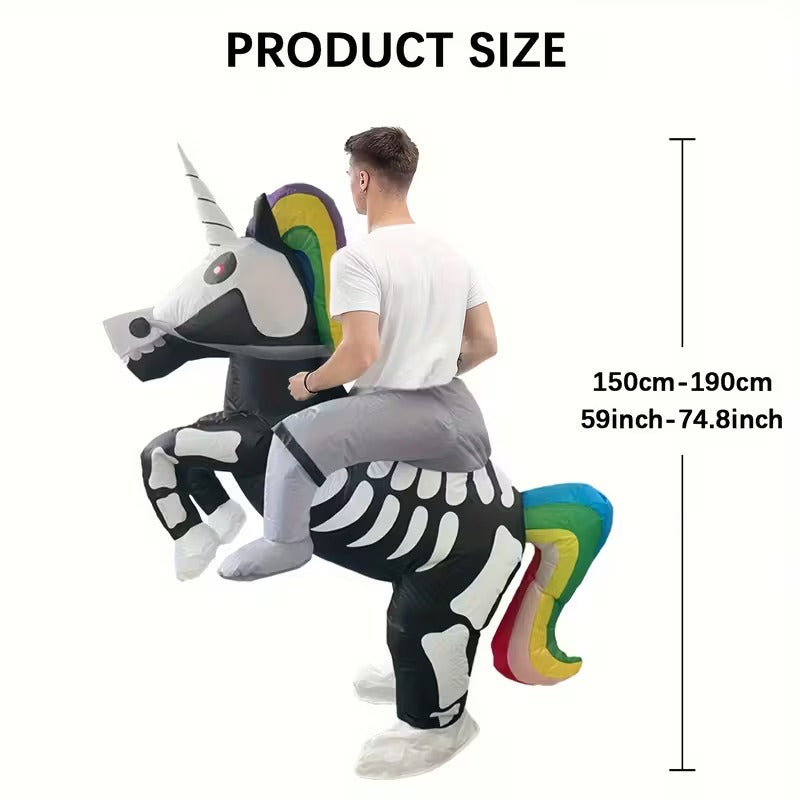 Unicorn Skeleton Costume Halloween Party Outfit