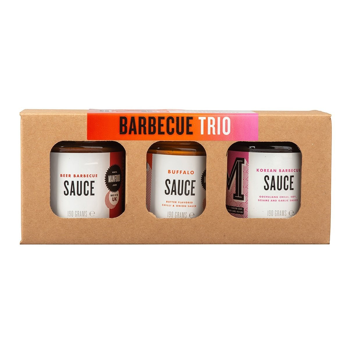 Manfood Barbecue Sauce Trio Gift Set