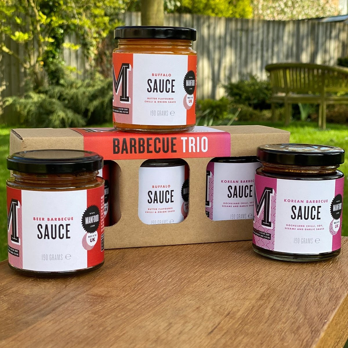 Manfood Barbecue Sauce Trio Gift Set