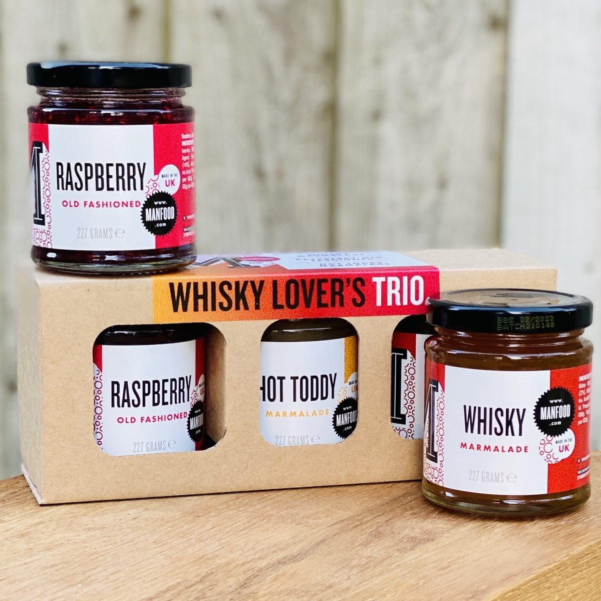 Manfood Whisky Lover's Trio Marmalade Gift Set